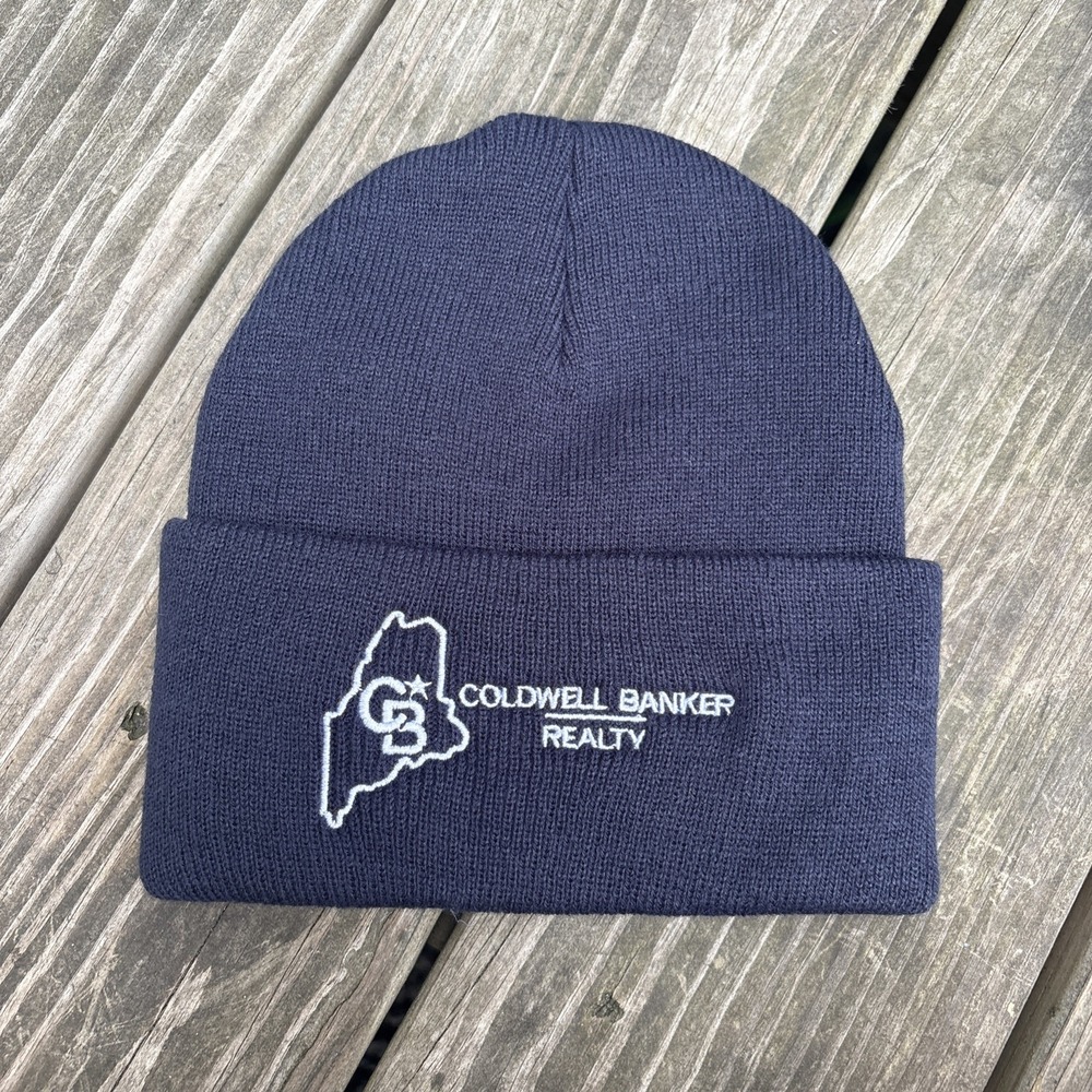 Coldwell Banker Realty Maine acrylic winter Beanie Hat Cap Knit